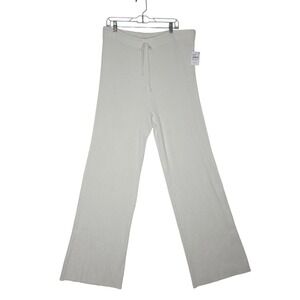 NWT GoodAmerican Ribbed Knit WideLeg LoungePants 
CloudWhite GSK0246 2XL 
Comfy